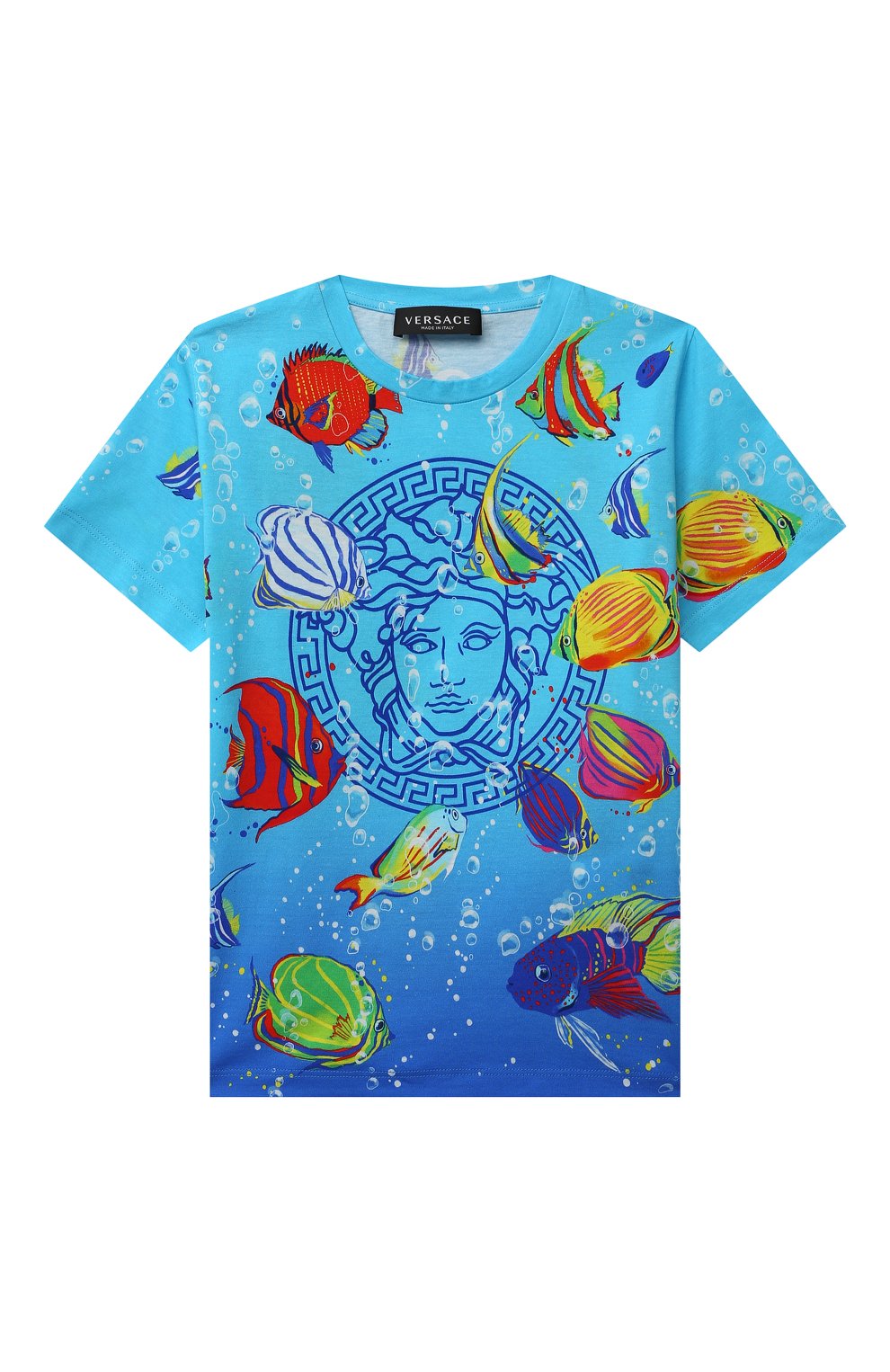 Хлопковая футболка VERSACE, арт. 1000129/1A02111/8A-14A, фото 1