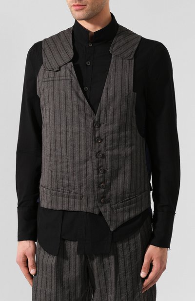 Жилет из смеси шерсти и хлопка ZIGGY CHEN, арт. 0M1930107, фото 3