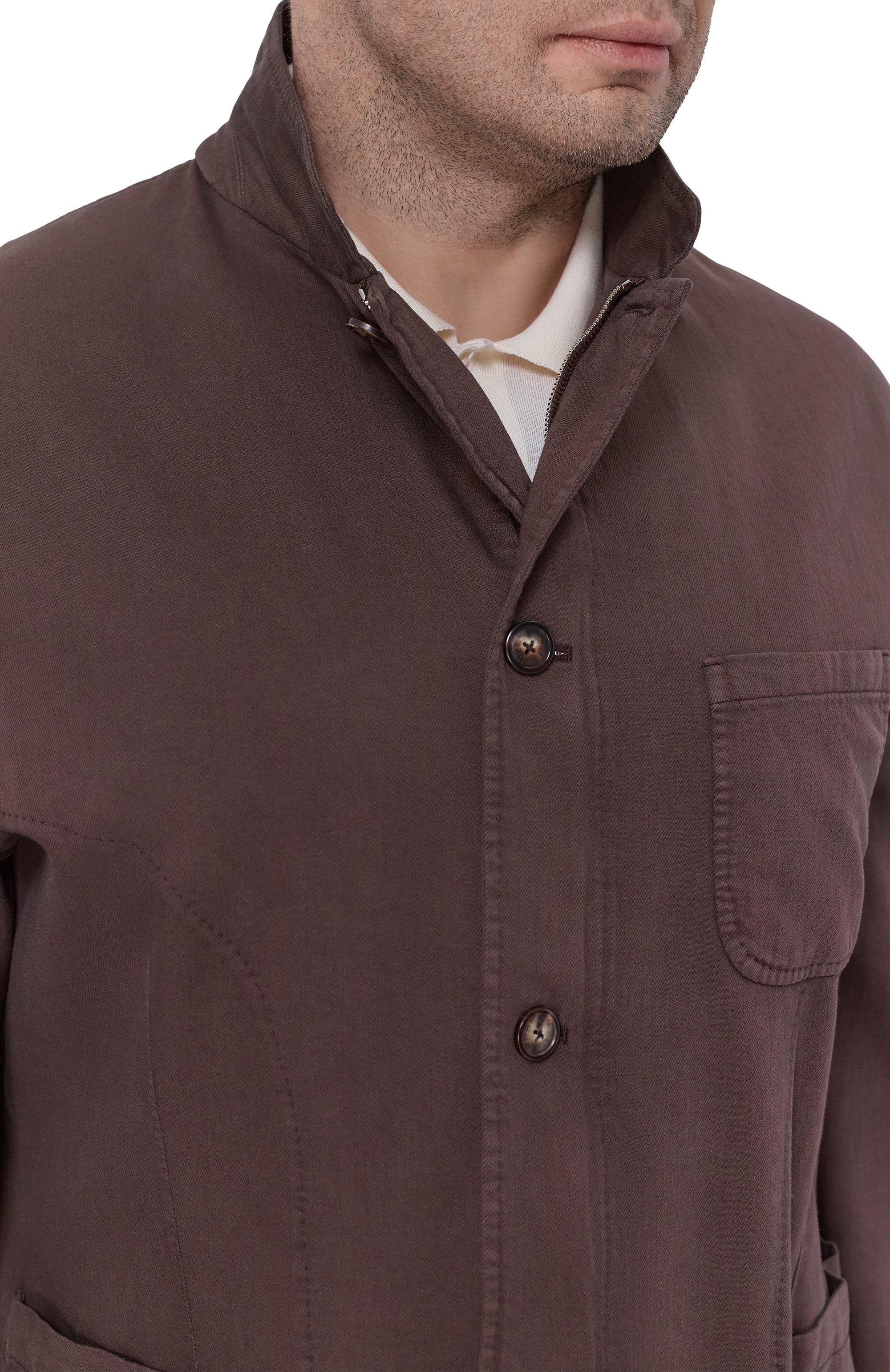 Куртка из хлопка и льна CORTIGIANI, арт. 4AG642, фото 5