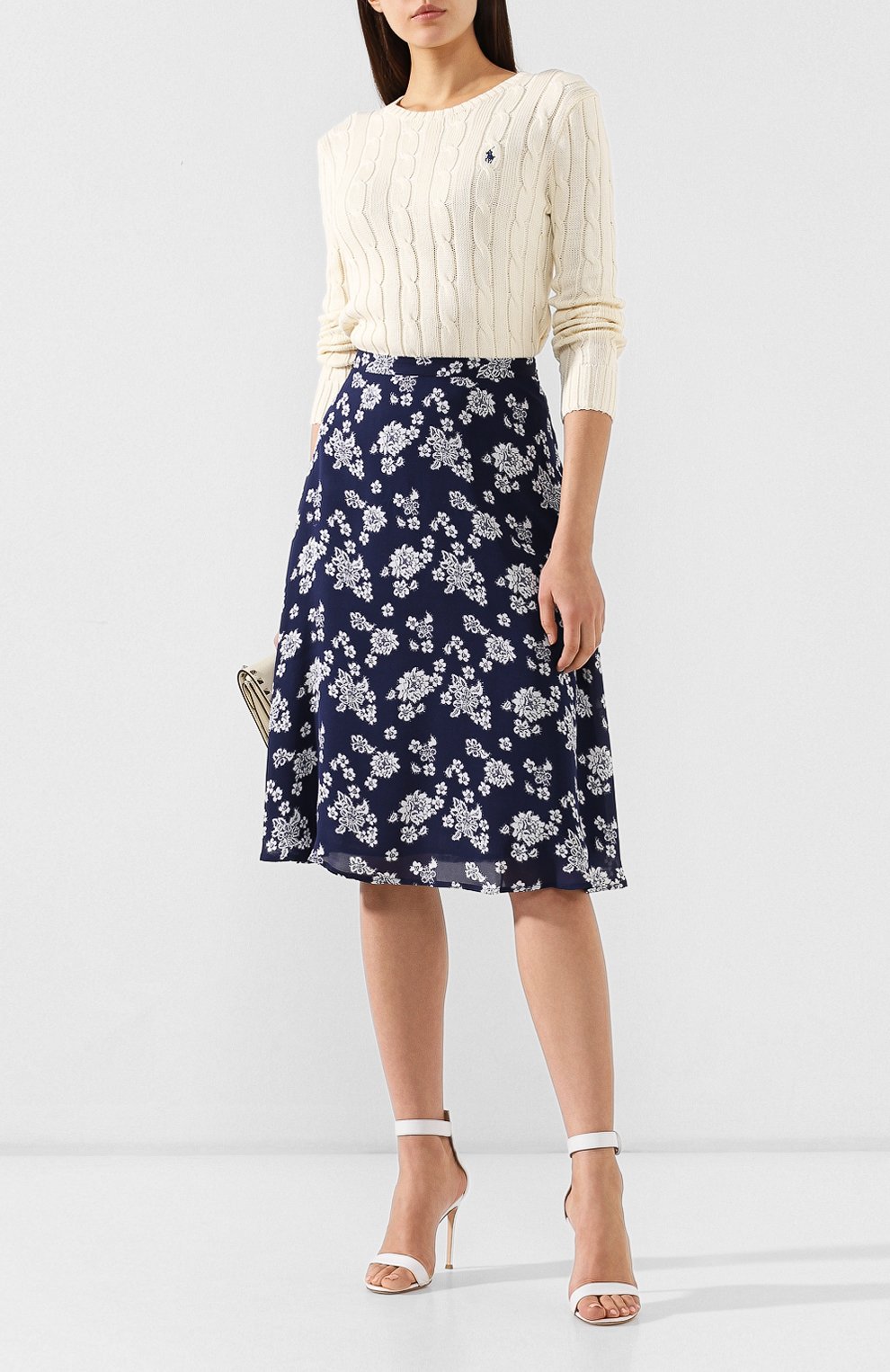 Хлопковый пуловер POLO RALPH LAUREN бежевого цвета по цене 19650 руб., арт. 211580009, фото 2 Хлопковый пуловер POLO RALPH LAUREN, арт. 211580009, фото 2