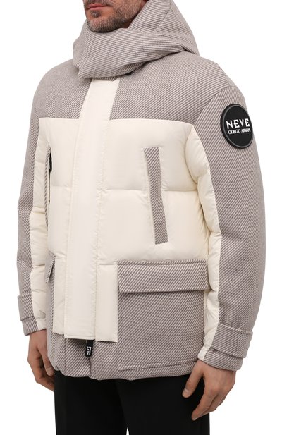 Пуховик GIORGIO ARMANI бежевого цвета по цене 647500 руб., арт. 1WG0C06P/T0317, фото 3 Пуховик GIORGIO ARMANI, арт. 1WG0C06P/T0317, фото 3