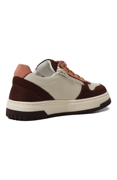 Кожаные кеды ELISABETTA FRANCHI LA MIA BAMBINA, арт. F4A9-E0117-1321B124/30-34, фото 3