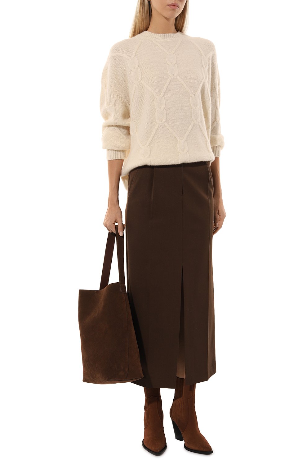 Свитер из кашемира и шелка ALLUDE, арт. 245/77010, фото 2