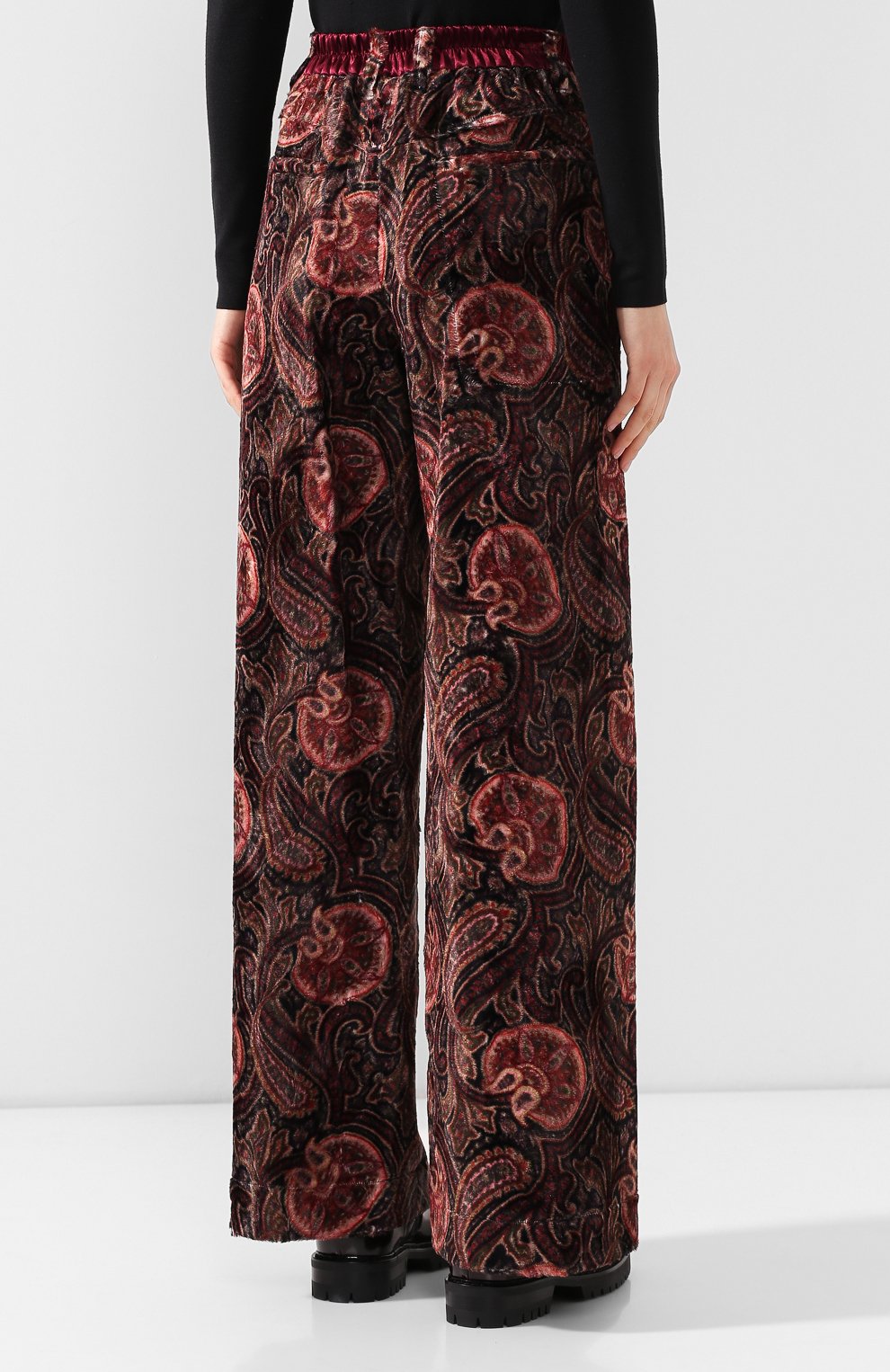 Брюки из смеси хлопка и вискозы ANN DEMEULEMEESTER, арт. 1902-1416-P-187-039, фото 4