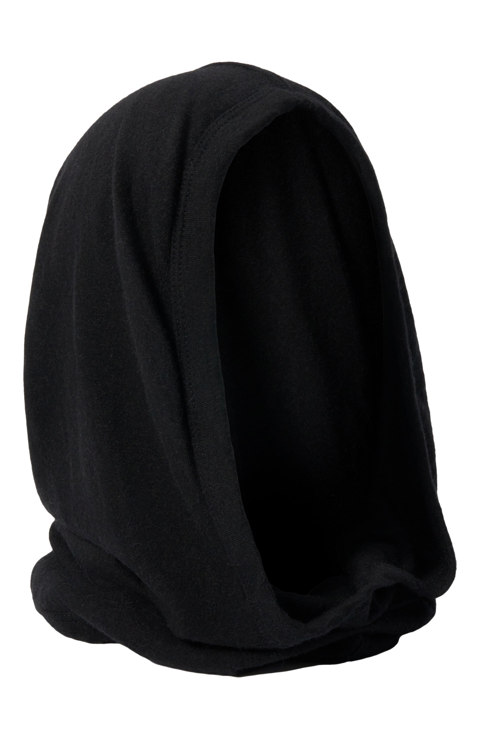 Капор из шерсти и вискозы RICK OWENS черного цвета по цене 42450 руб., арт. RU02E1434/JR, фото 1 Капор из шерсти и вискозы RICK OWENS, арт. RU02E1434/JR, фото 1