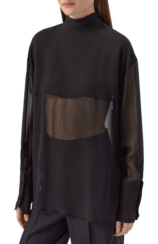 Шелковая блузка Armarium ARMFWSH11/SE08 Чёрный  ARMFWSH11/SE08 Фото 3