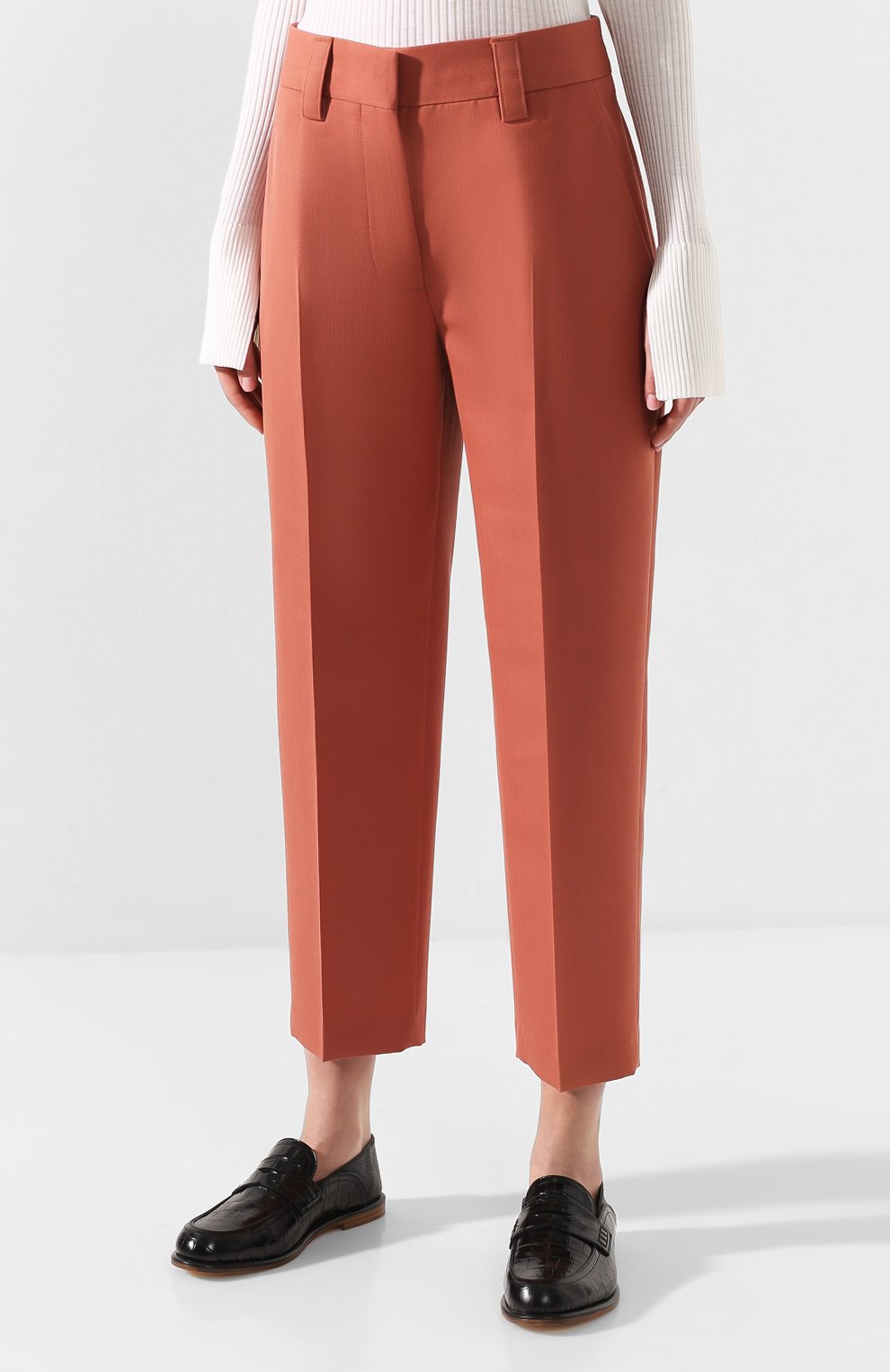 Брюки ACNE STUDIOS кораллового цвета по цене 25250 руб., арт. AK0147, фото 3 Брюки ACNE STUDIOS, арт. AK0147, фото 3