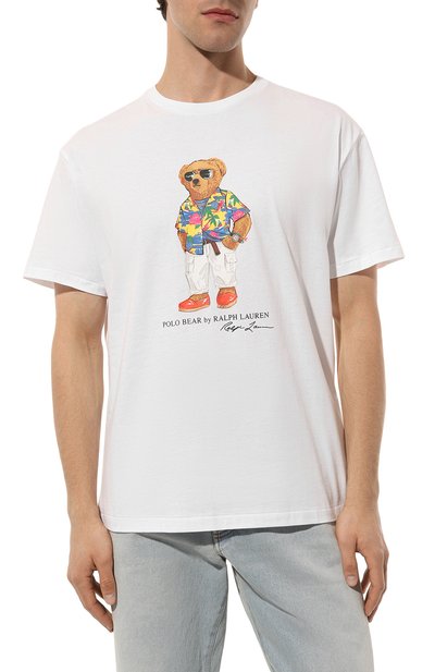 Хлопковая футболка POLO RALPH LAUREN, арт. 710854497, фото 3