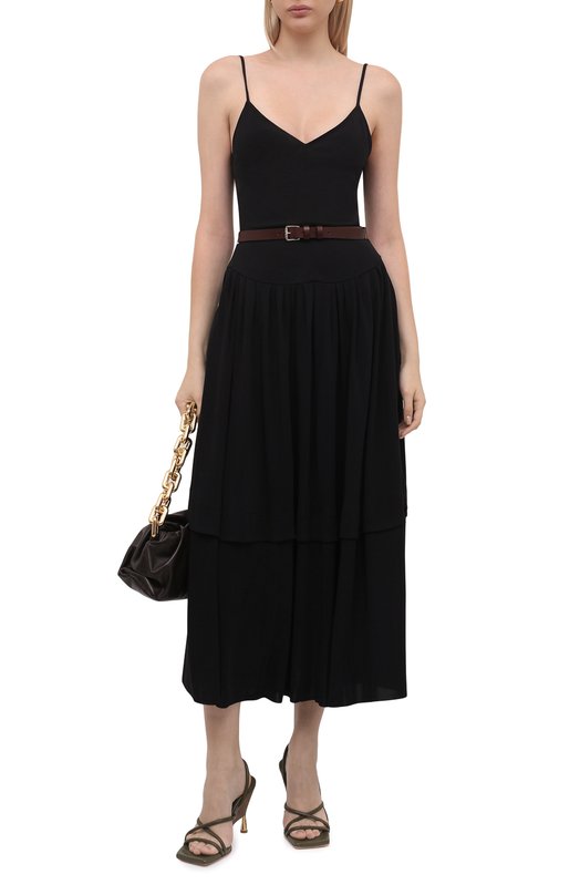 Платье из вискозы Victoria Beckham 1521WDR002849A Чёрный  1521WDR002849A Фото 2