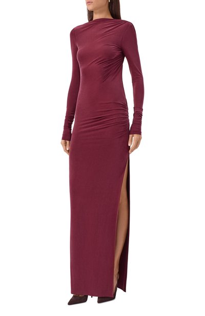 Платье THE ANDAMANE бордового цвета по цене 84950 руб., арт. T180129A/TJV045, фото 3 Платье THE ANDAMANE, арт. T180129A/TJV045, фото 3