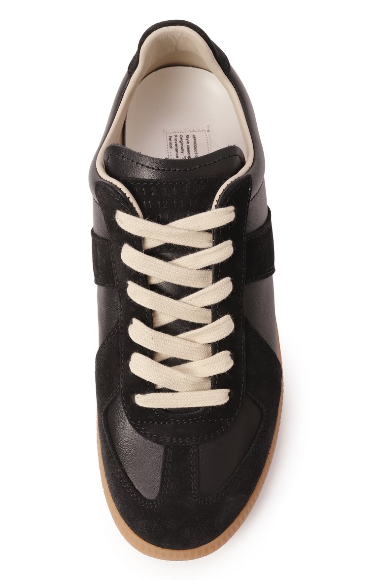 Женские кожаные кеды replica MAISON MARGIELA черного цвета, арт. S58WS0109/P1895 | Фото 6 (Стили: Кэжуэл; Подошва: Платформа; Драгоценные камни: Проставлено; Материал сплава: Проставлено; Материал внутренний: Текстиль; Материал внешний: Натуральная кожа; Кросс-КТ: Низкие)