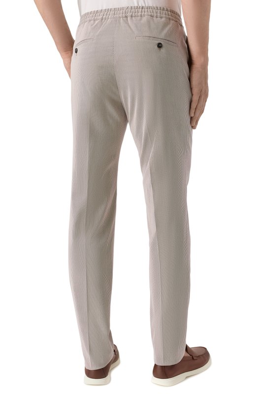 Хлопковые брюки Slowear 1T0078/60300 Бежевый  1T0078/60300 Фото 4