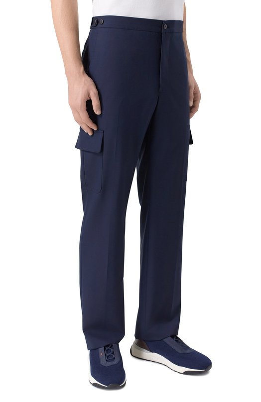 Шерстяные брюки-карго MVST M26.CSM.T412/940 Синий  M26.CSM.T412/940 Фото 3