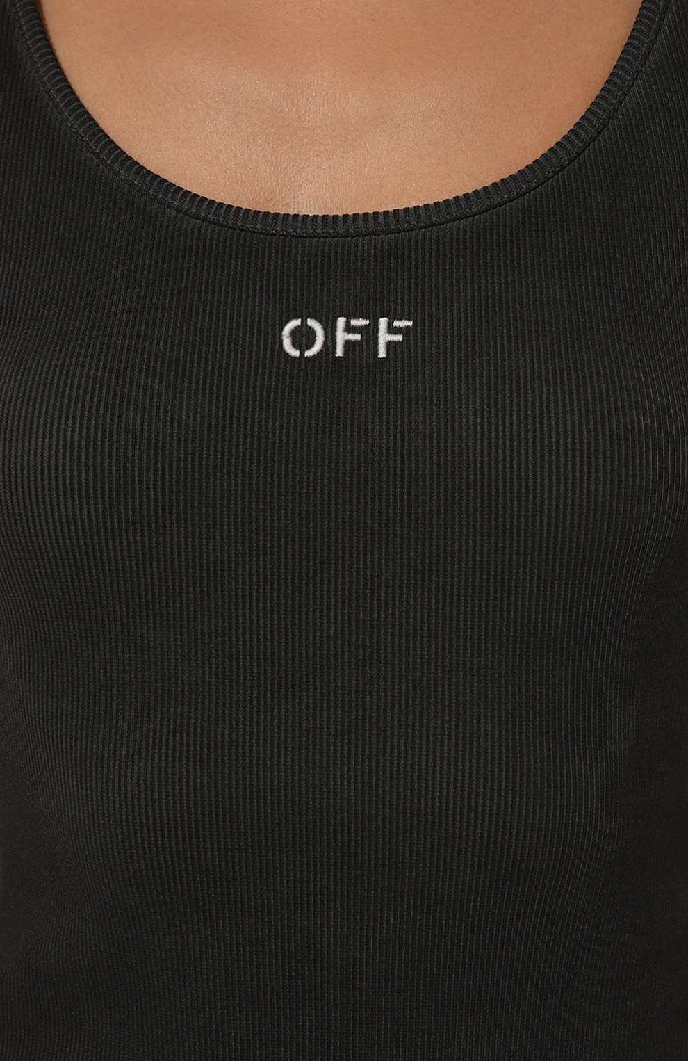 Хлопковая майка OFF-WHITE, арт. 0WAD072F24JER001, фото 5