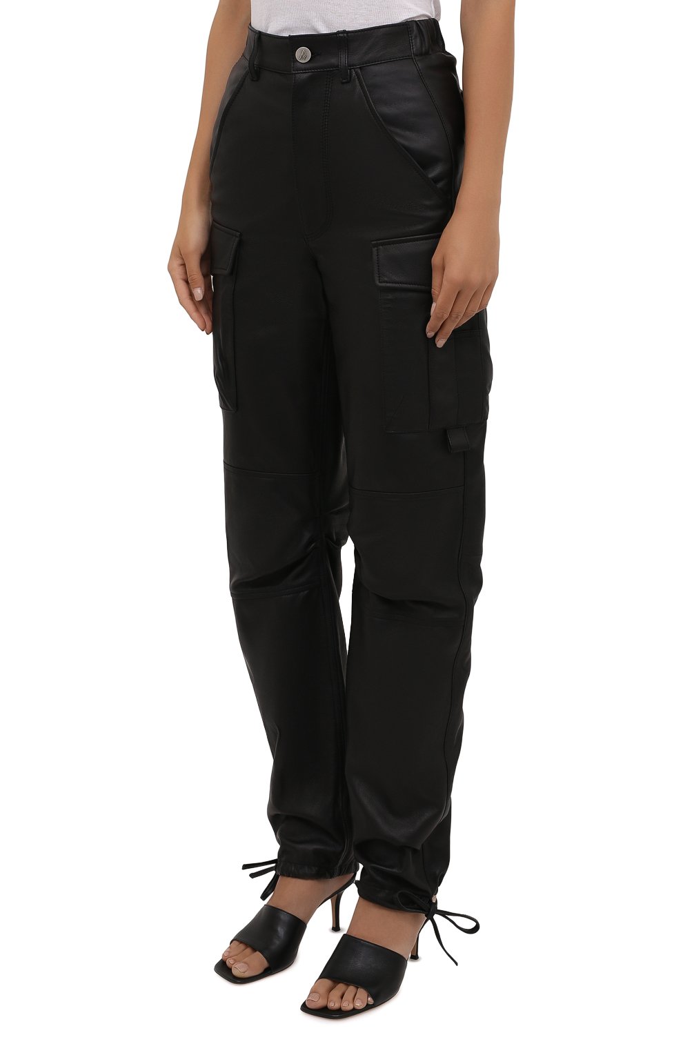 Кожаные джоггеры THE ATTICO, арт. 213WCP38/L037, фото 3