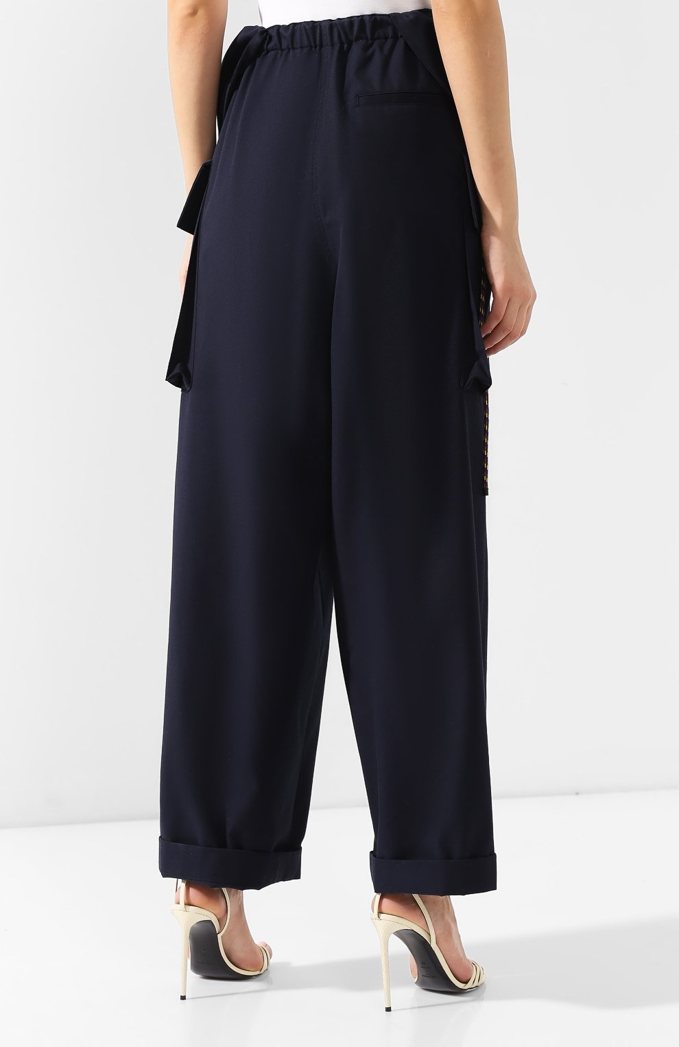 Брюки из смеси хлопка и шерсти DRIES VAN NOTEN, арт. 191-30922-7286, фото 4