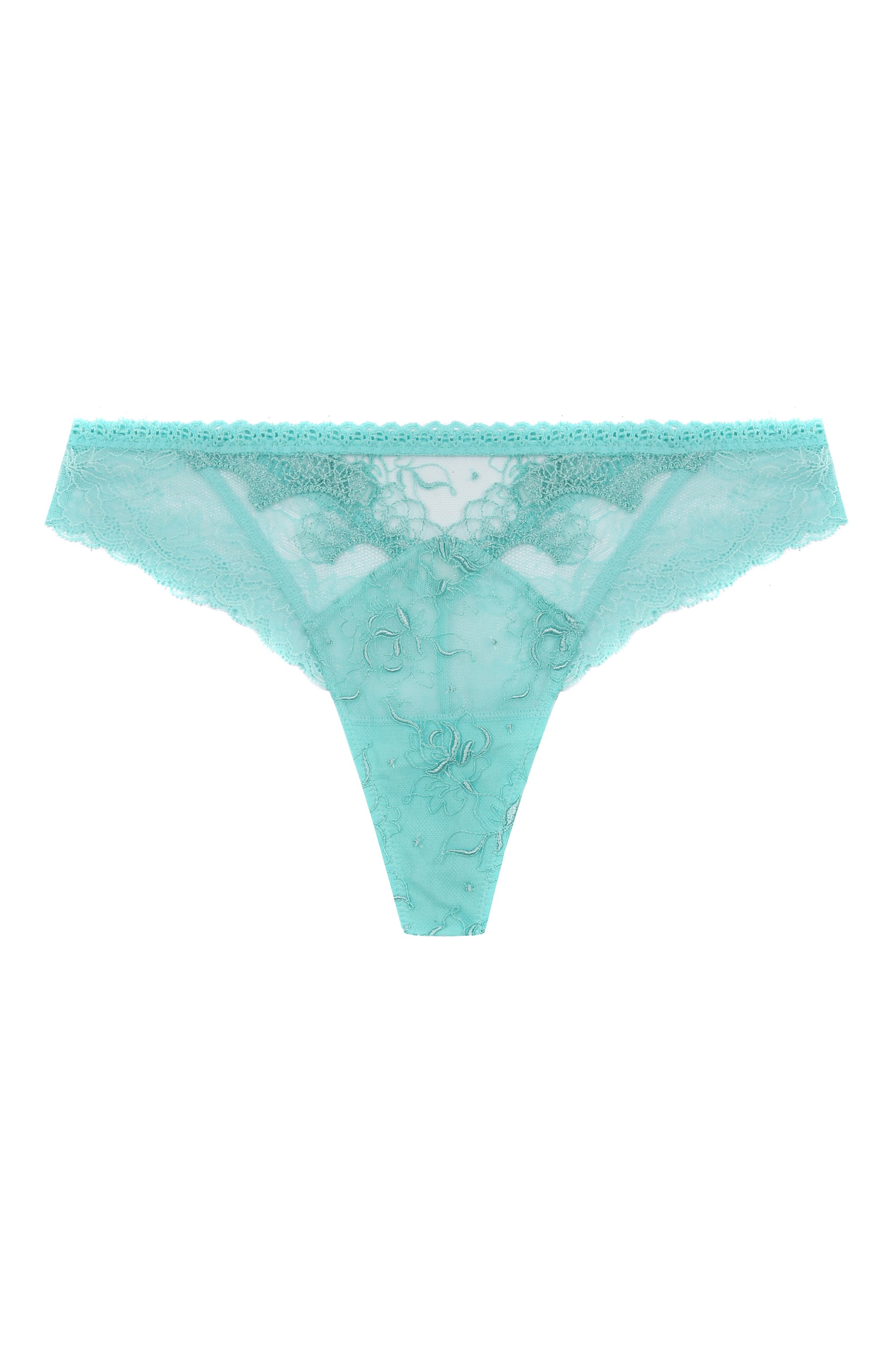 Трусы-стринги LISE CHARMEL бирюзового цвета по цене 18090 руб., арт. ACH0081, фото 1 Трусы-стринги LISE CHARMEL, арт. ACH0081, фото 1