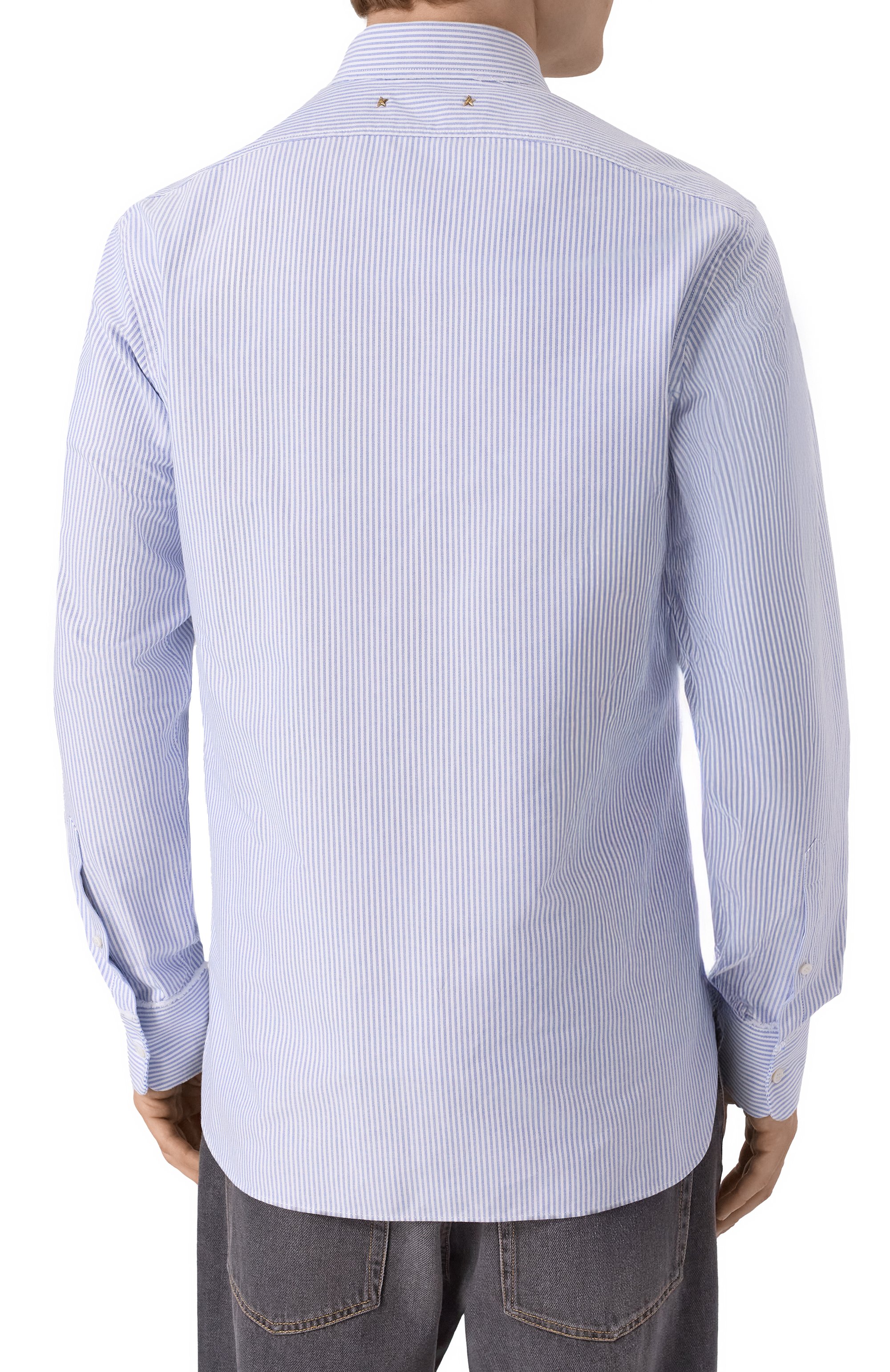 Хлопковая рубашка GOLDEN GOOSE DELUXE BRAND, арт. GMP00246.P000548, фото 4