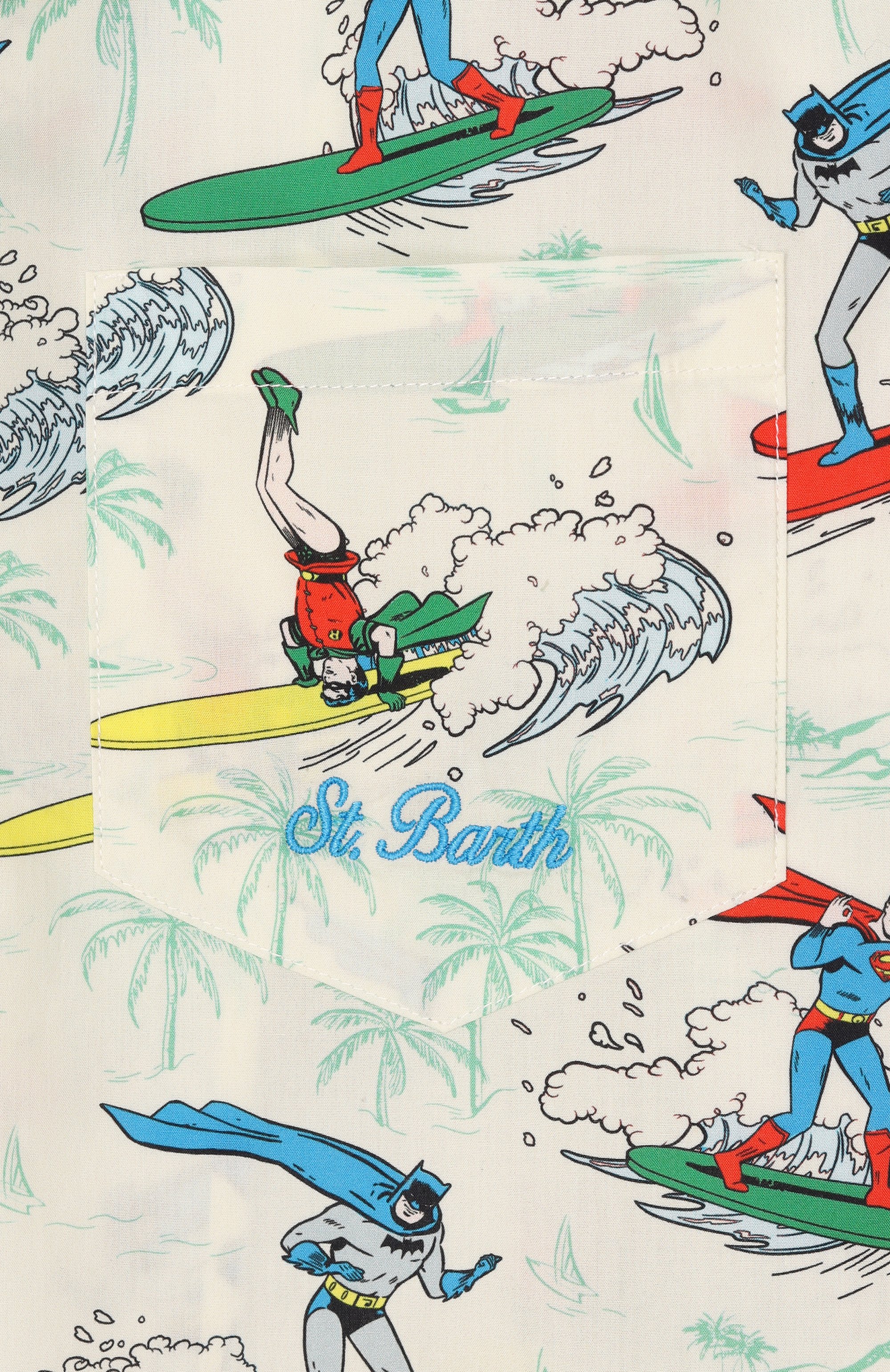 Хлопковая рубашка MC2 SAINT BARTH, арт. STBK KALEA JR/03908H, фото 3