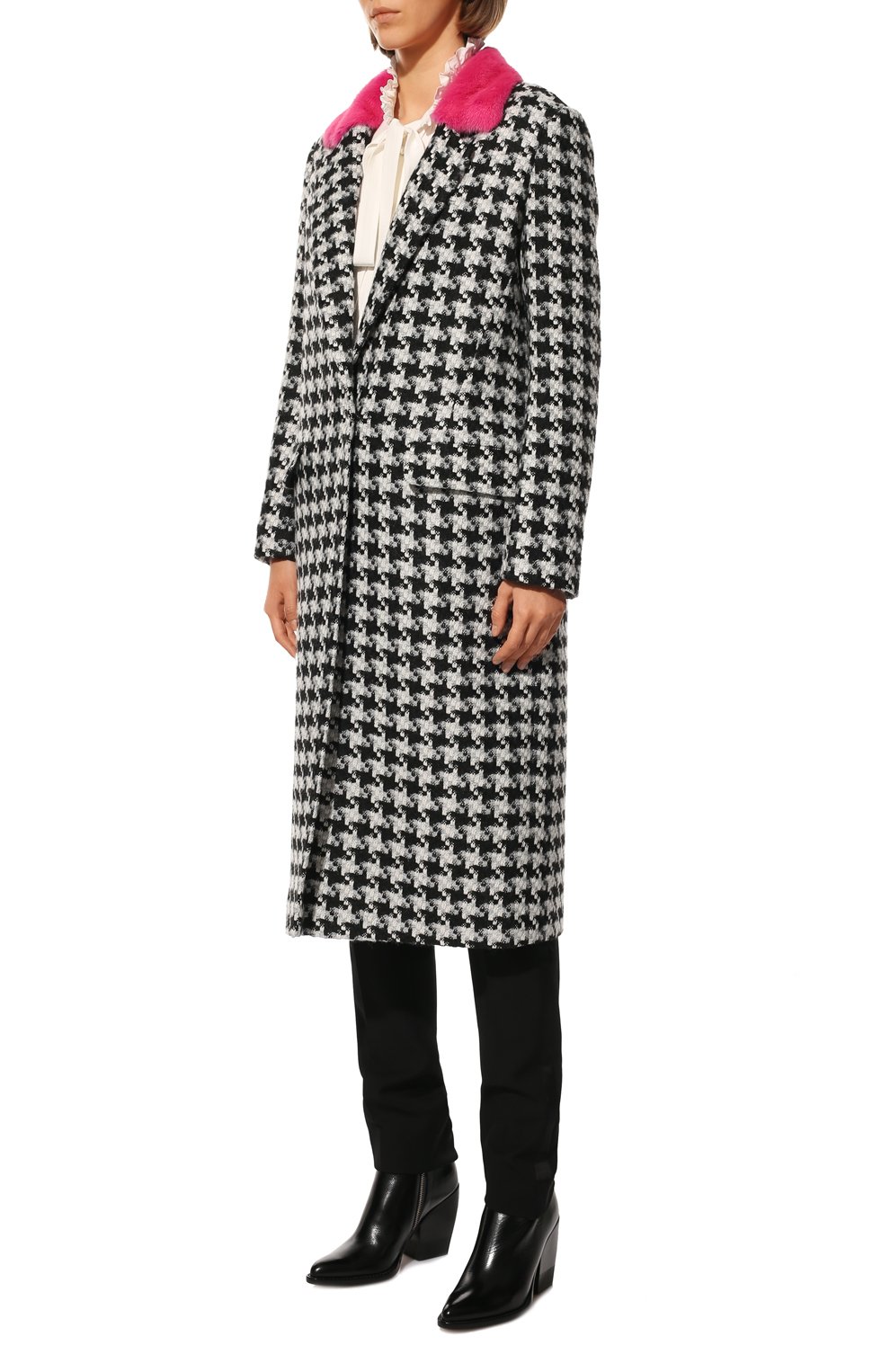 Пальто из шерсти и кашем ира SEVEN LAB, арт. CMARF tw pepita, фото 3