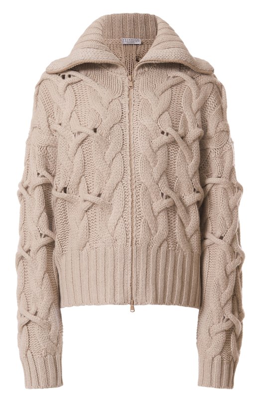 Кашемировый кардиган Brunello Cucinelli M52365806 Бежевый M52365806