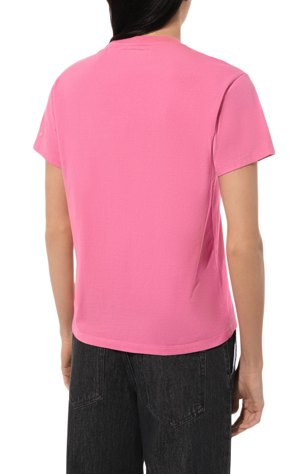 Хлопковая футболка MC2 SAINT BARTH розового цвета по цене 8380 руб., арт. EMILIE W/03242G, фото 4 Хлопковая футболка MC2 SAINT BARTH, арт. EMILIE W/03242G, фото 4