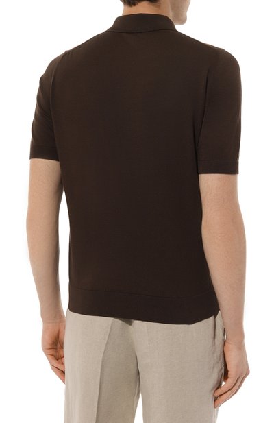 Поло из хлопка и шелка ZILLI, арт. KZP002M0142VZIS00, фото 4