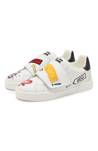 Кожаные кеды DOLCE & GABBANA, арт. DA0760/AN008/29-36, фото 1