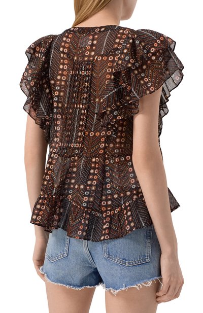 Хлопковый топ ISABEL MARANT ETOILE, арт. 25PHT0033FB-C1J19E, фото 4