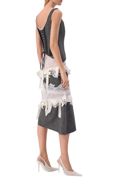 Шерстяное платье DANIIL ANTSIFEROV серого цвета по цене 165000 руб., арт. DA_3220G, фото 3 Шерстяное платье DANIIL ANTSIFEROV, арт. DA_3220G, фото 3