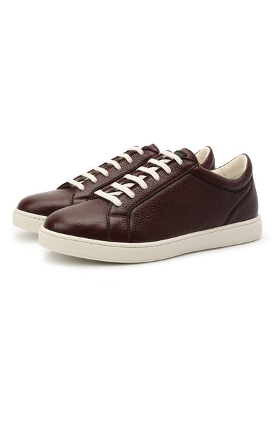 Кожаные кеды KITON, арт. USSSUITN00126, фото 1