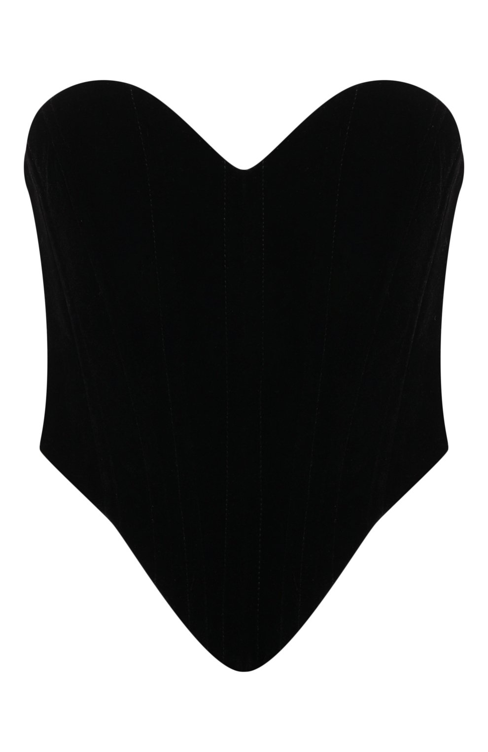 Бархатный корсет ALINE черного цвета по цене 26500 руб., арт. AL082702, фото 1 Бархатный корсет ALINE, арт. AL082702, фото 1