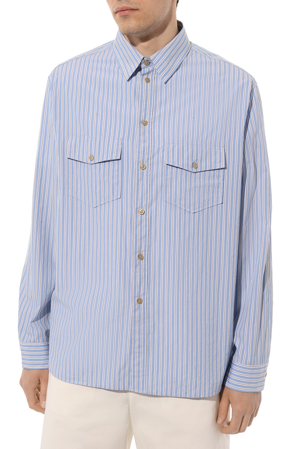 Хлопковая рубашка GUCCI, арт. 568298 ZABYZ, фото 3