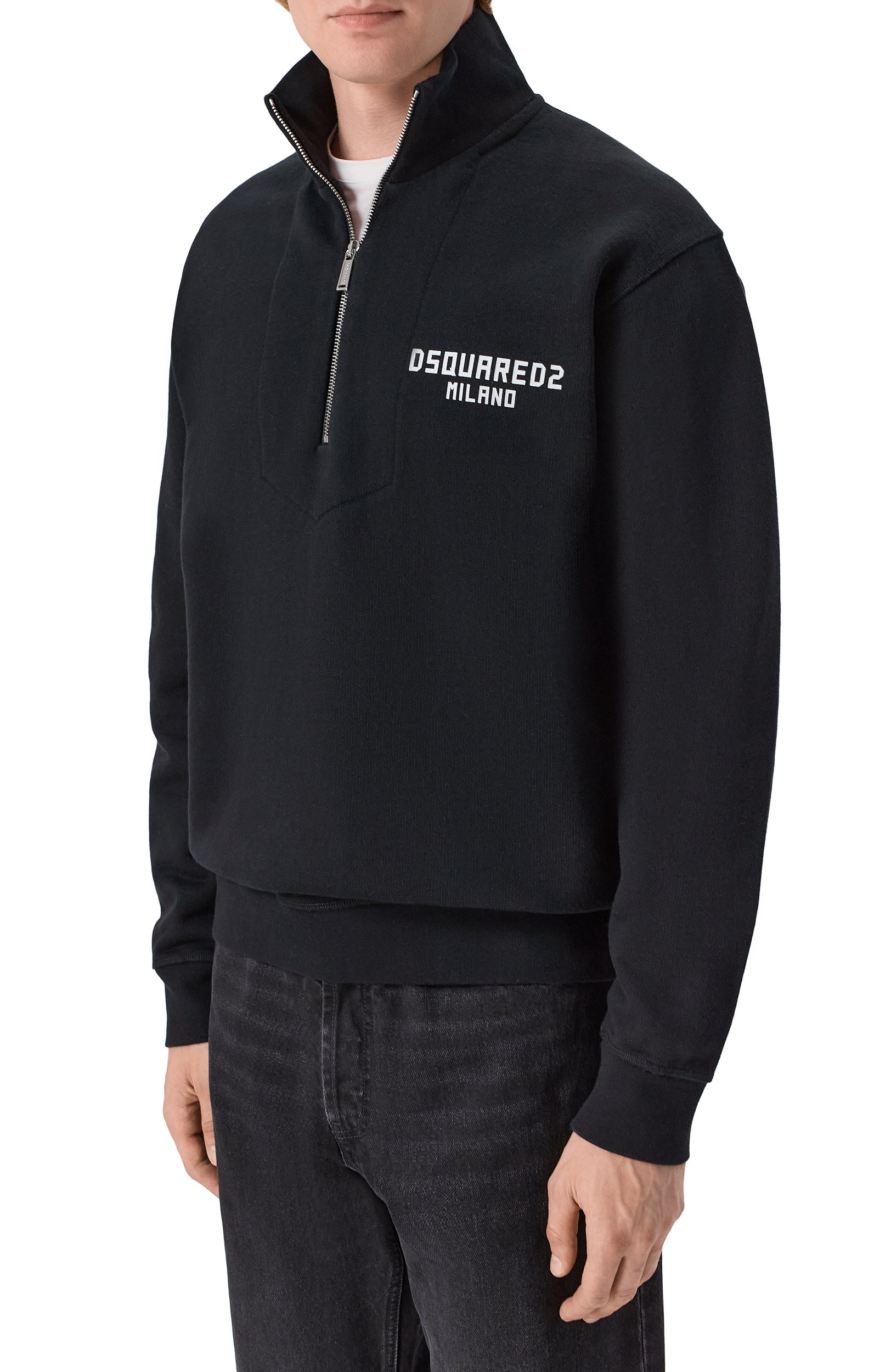 Хлопковый анорак DSQUARED2 черного цвета по цене 47200 руб., арт. S74GU0926/D25029, фото 3 Хлопковый анорак DSQUARED2, арт. S74GU0926/D25029, фото 3