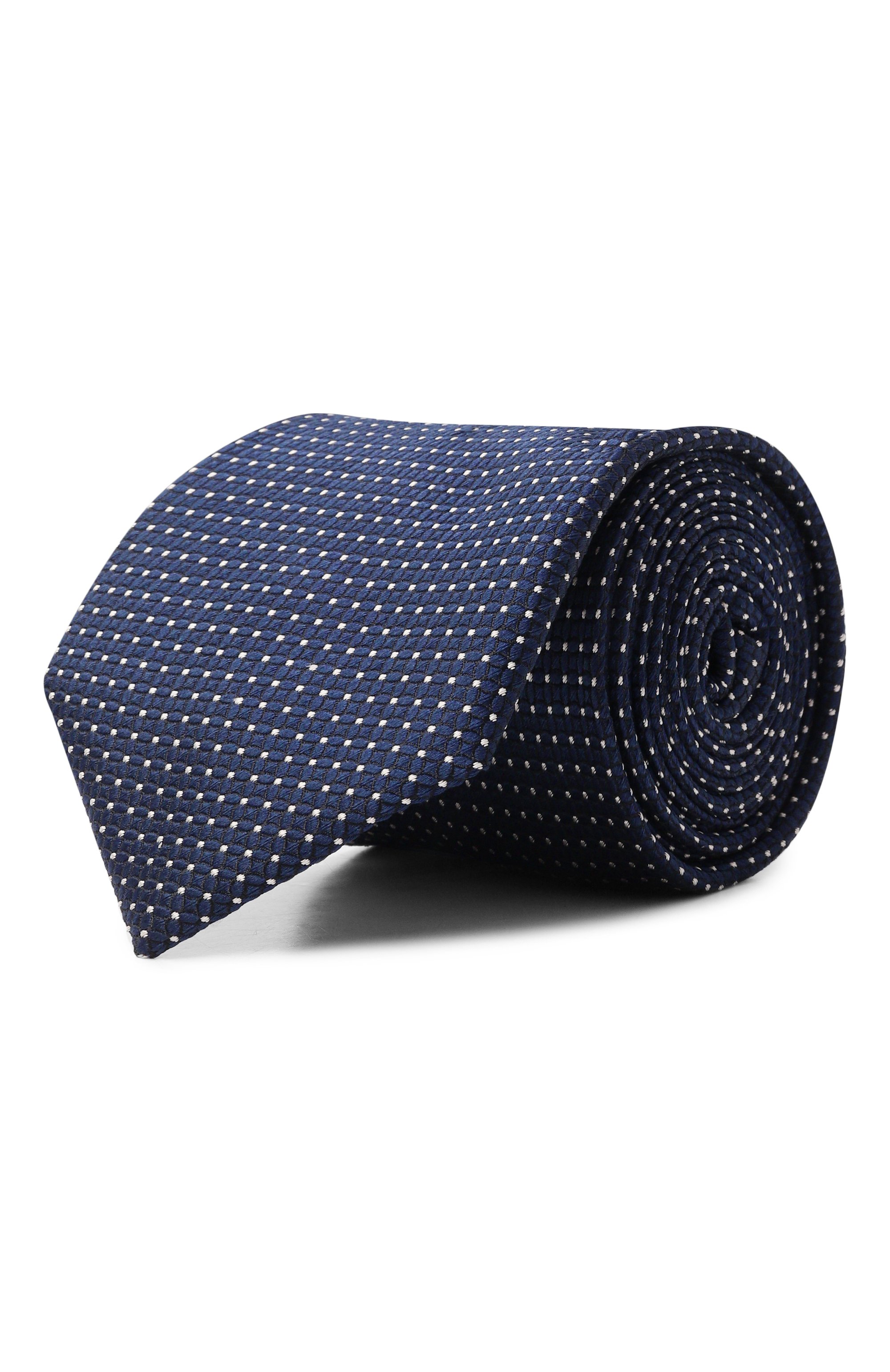 Шелковый галстук ZILLI темно-синего цвета по цене 38600 руб., арт. CRAV02M0600VP0I00, фото 1 Шелковый галстук ZILLI, арт. CRAV02M0600VP0I00, фото 1