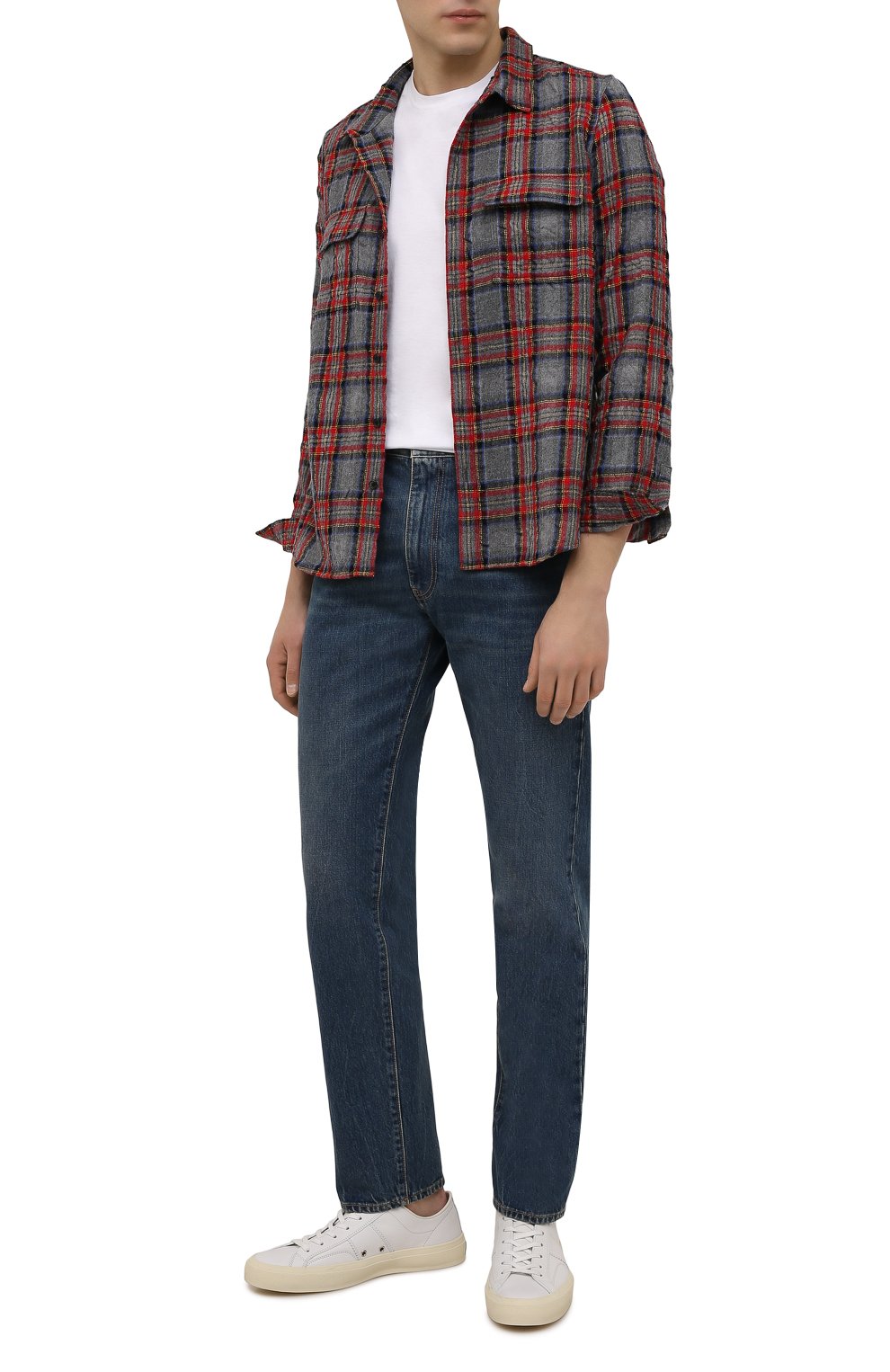 Рубашка из шерсти и хлопка SAINT LAURENT, арт. 660456/Y22HA, фото 2