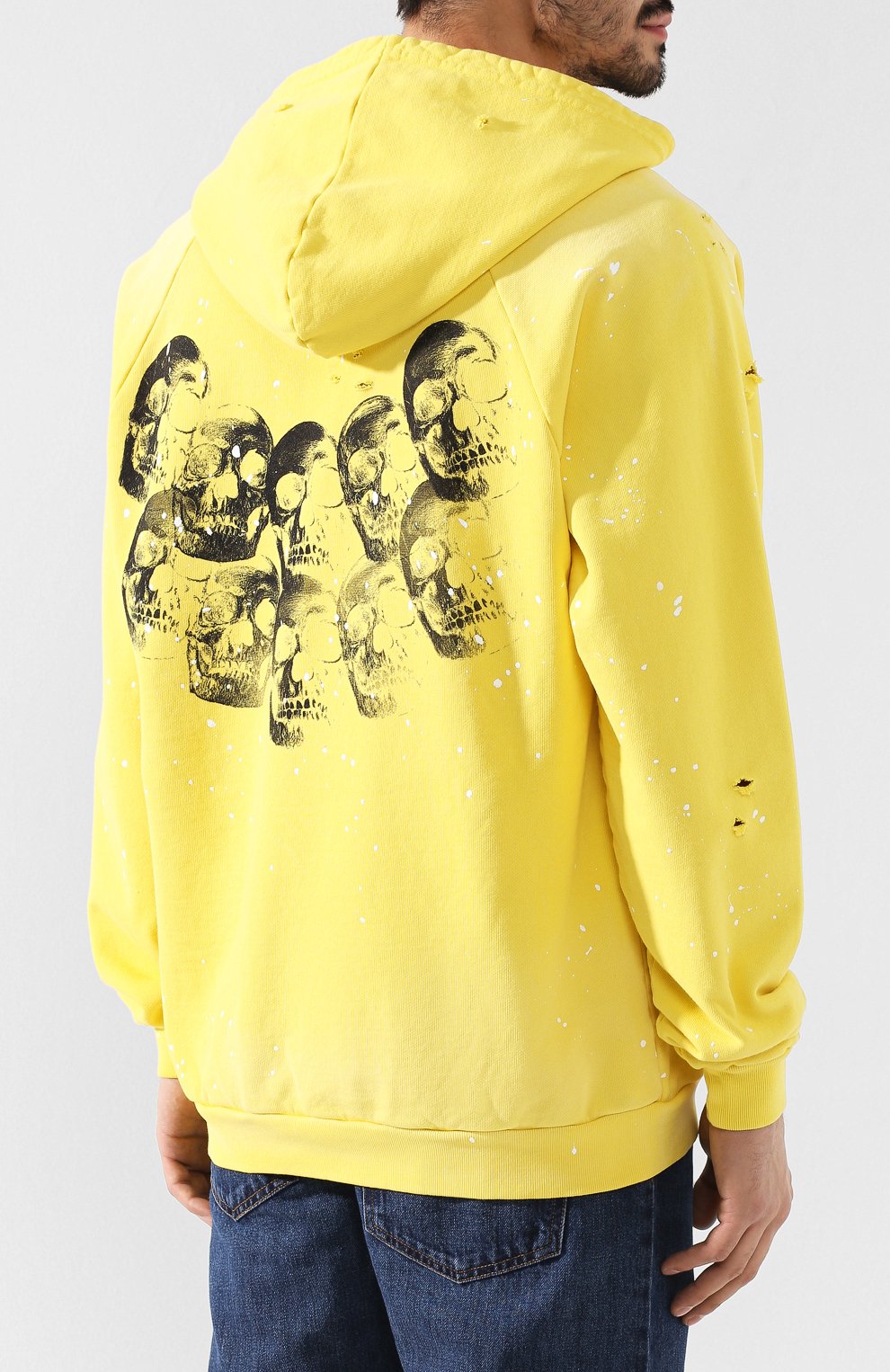 Хлопковое худи DOMREBEL, арт. AMIG0S/PULL0VER/H0LES AND PAINT, фото 4