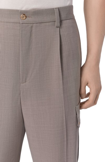 Шерстяные брюки-карго DOLCE & GABBANA, арт. GP100T/HU2BP, фото 5