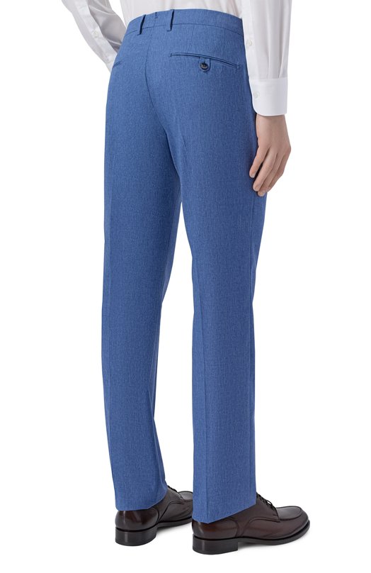 Брюки из шерсти и хлопка Andrea Campagna SC/1/GB1866 Синий  SC/1/GB1866 Фото 4