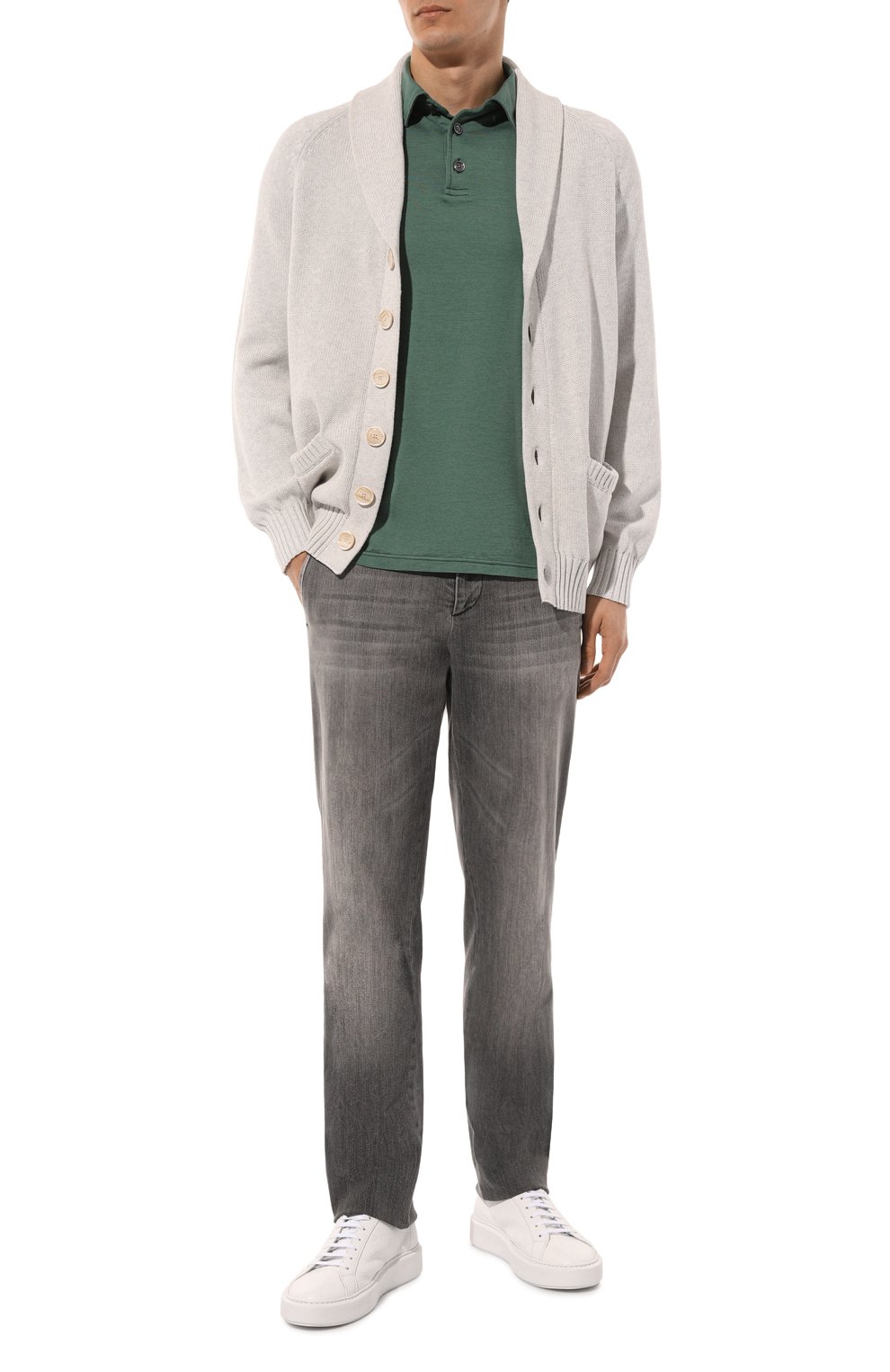 Поло из шелка и хлопка KITON, арт. UMK0356, фото 2