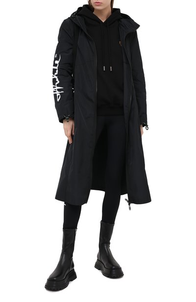 Хлопковое худи OFF-WHITE черного цвета по цене 66300 руб., арт. 0WBB032E20JER0031001, фото 2 Хлопковое худи OFF-WHITE, арт. 0WBB032E20JER0031001, фото 2