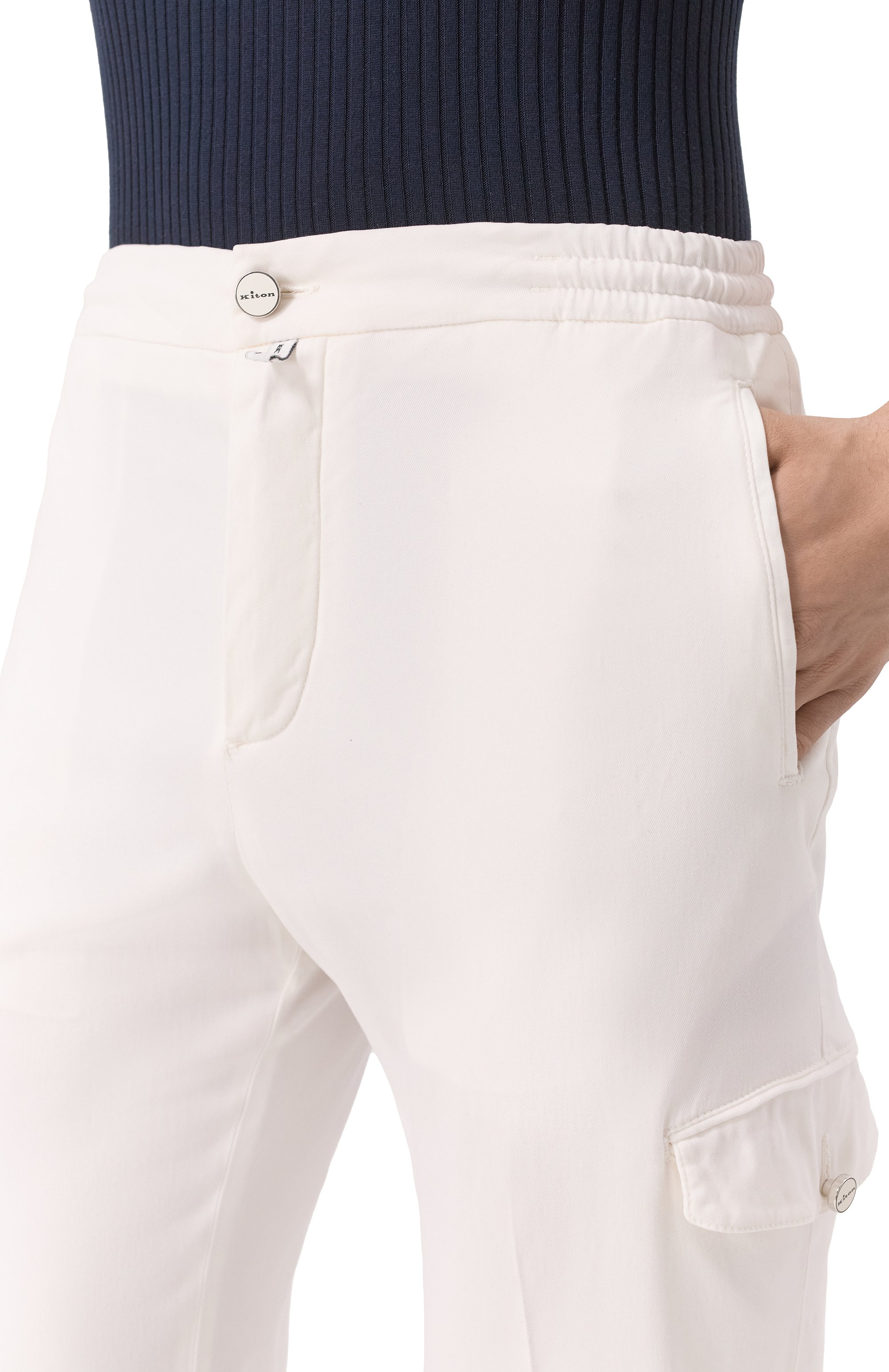 Брюки-карго из лиоцелла KITON, арт. UPLACTK0606F17, фото 5