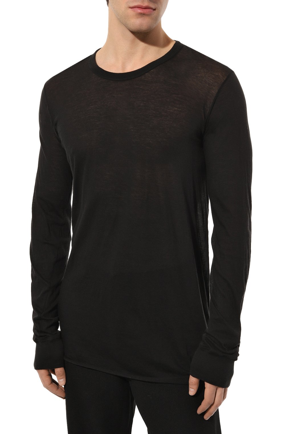 Хлопковый лонгслив RICK OWENS, арт. RU01C4252/UC, фото 3