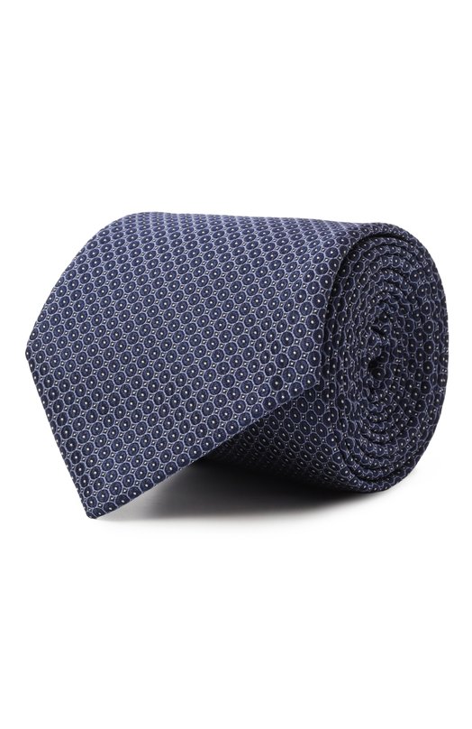 Шелковый галстук Corneliani 25U302-2520304 Синий 25U302-2520304
