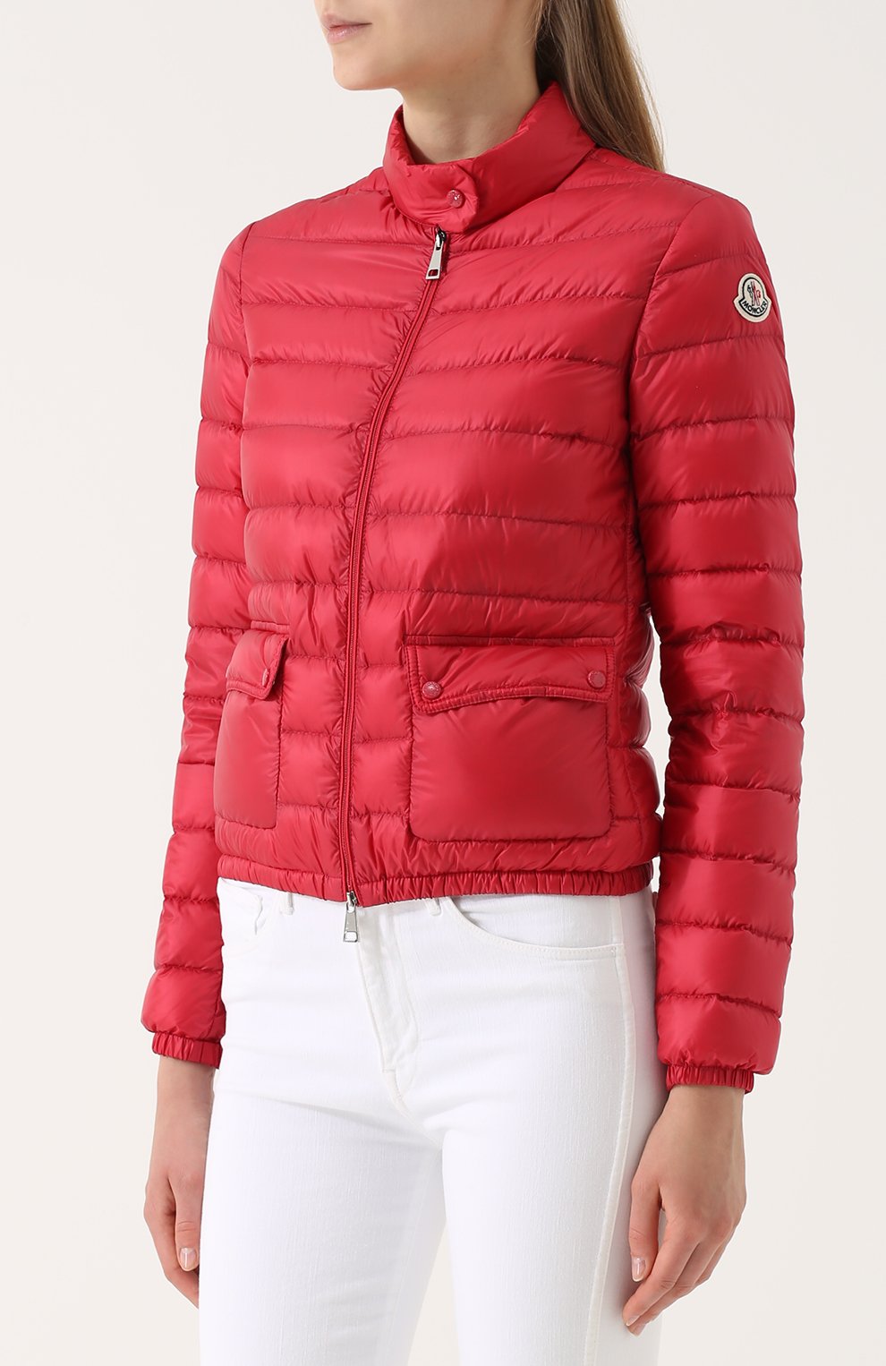 Стеганый пуховик с воротником-стойкой MONCLER, арт. C1-093-45379-99-53048, фото 3