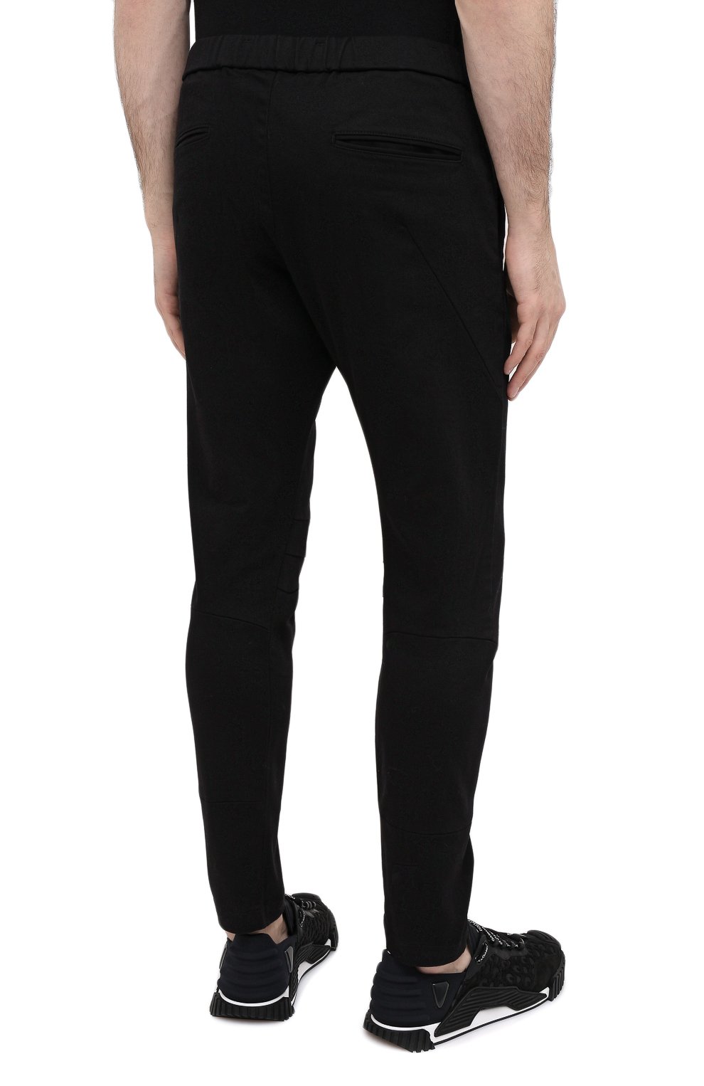 Хлопковые брюки KAZUYUKI KUMAGAI черного цвета по цене 42550 руб., арт. AP03-208, фото 4 Хлопковые брюки KAZUYUKI KUMAGAI, арт. AP03-208, фото 4