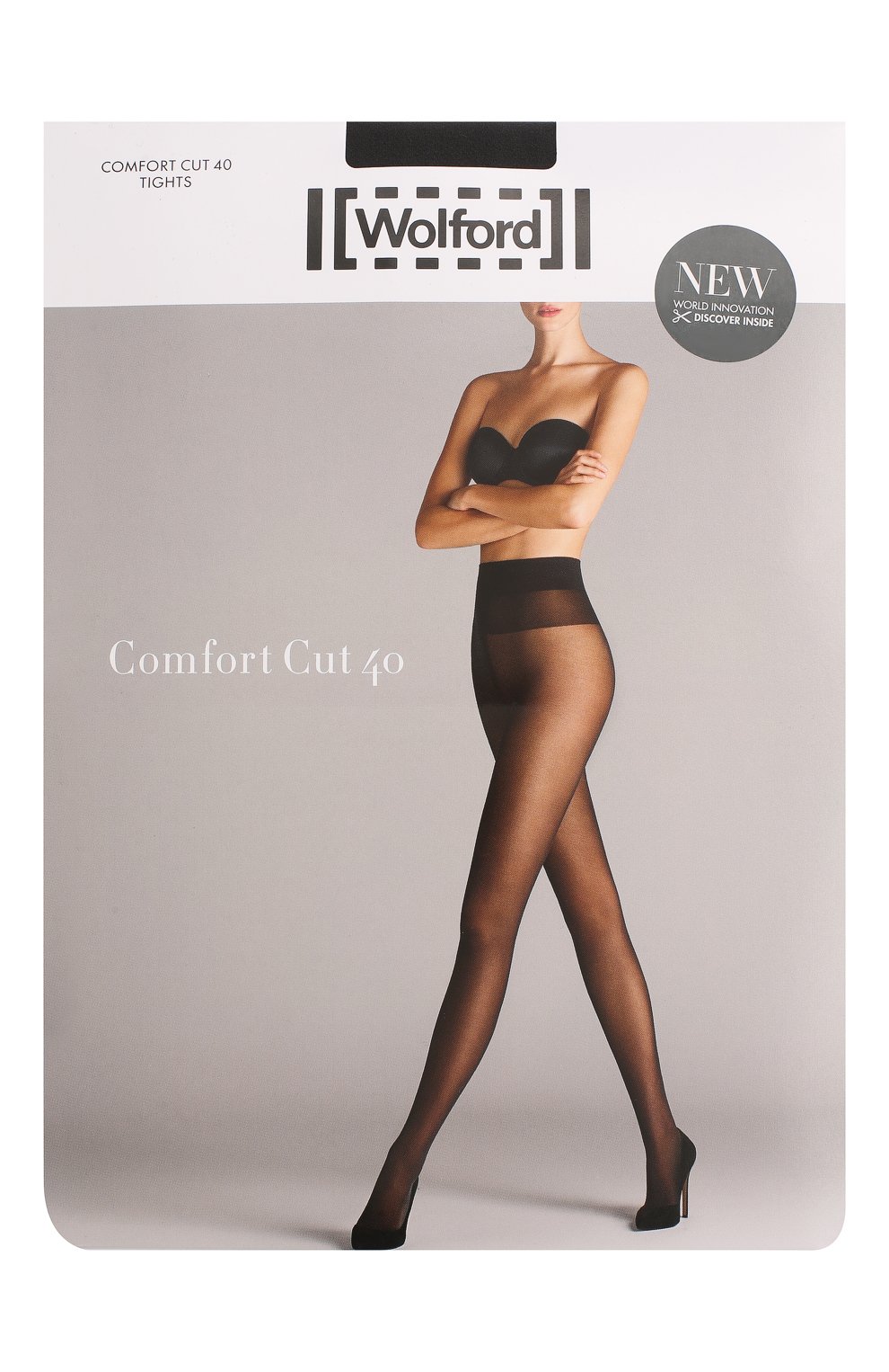 Колготки WOLFORD серого цвета по цене 7900 руб., арт. 14555, фото 1 Колготки WOLFORD, арт. 14555, фото 1