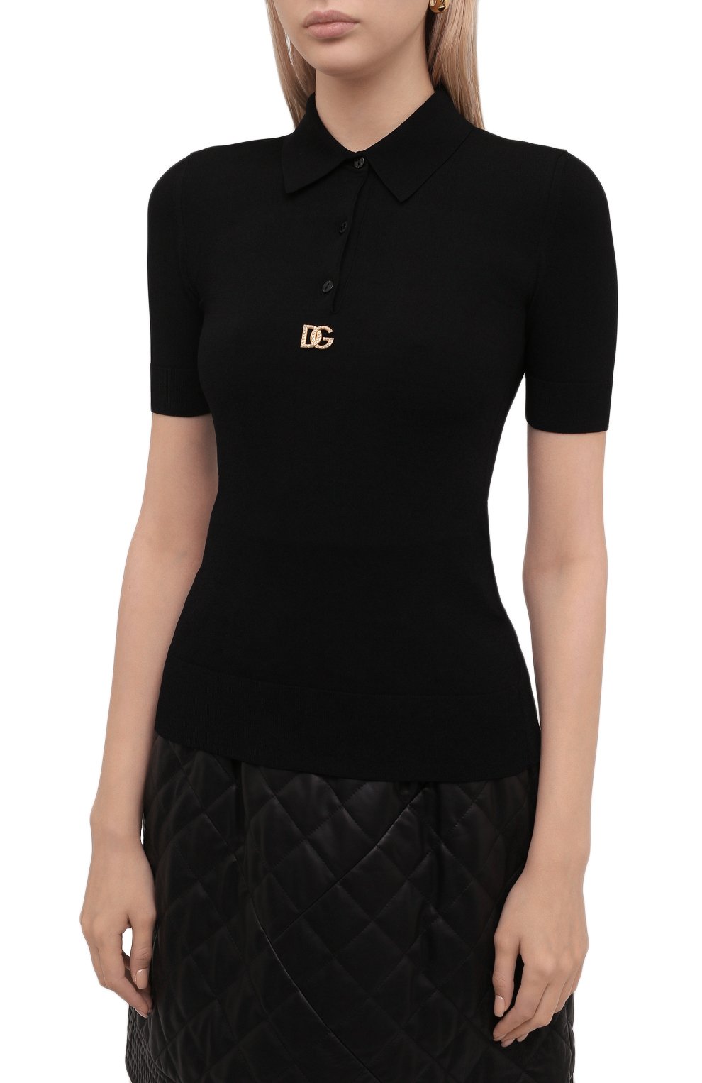 Поло из вискозы DOLCE & GABBANA, арт. FX253Z/JCMF5, фото 3