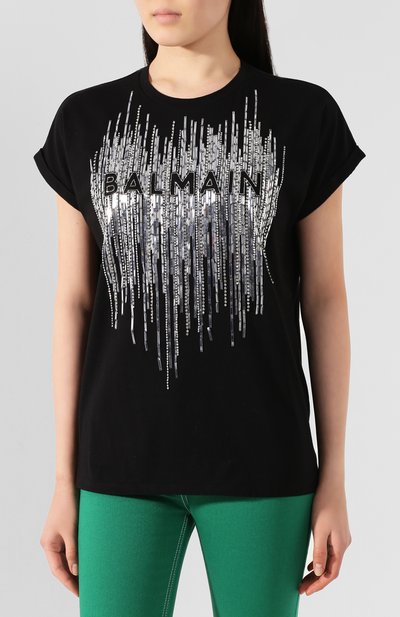 Хлопковая футболка BALMAIN, арт. TF01351/P040, фото 3