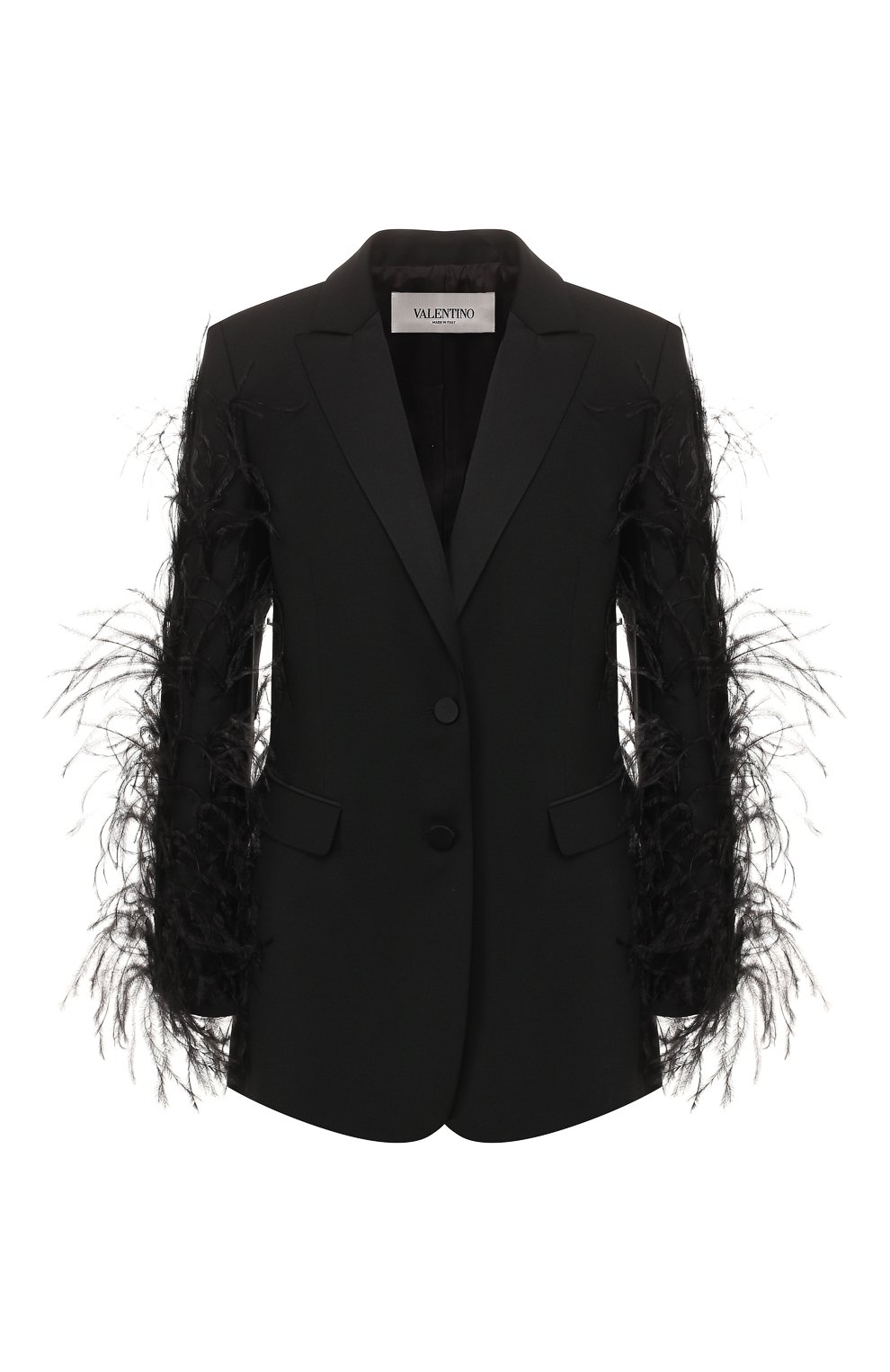 Жакет с отделкой перьями VALENTINO, арт. TB3CE1S554S, фото 1
